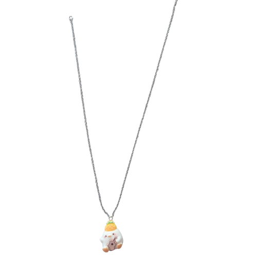 Schattige eenden-ketting - zilver - Afbeelding 2