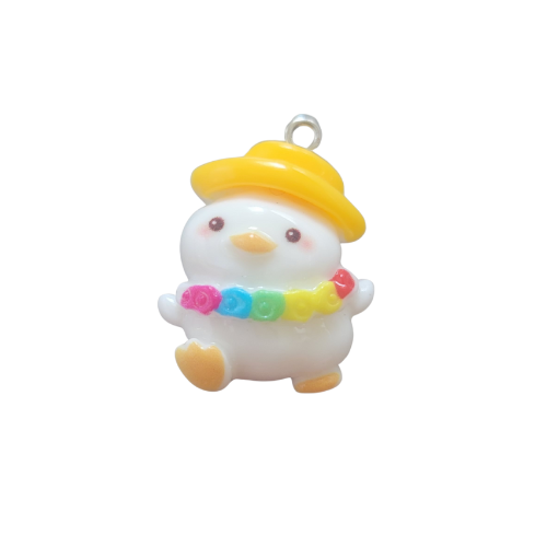 Schattige eenden-ketting - zilver - Afbeelding 8