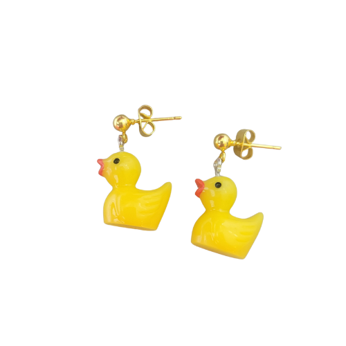 Prachtige ketting met gele rubberen-eendenbedel - Afbeelding 5