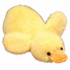 Vrolijk zwemmende eendenknuffel