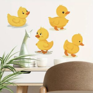 Muursticker 4 schattige eendjes - duck it up!