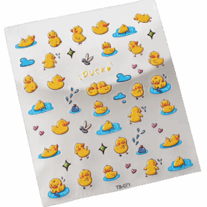 mail art stickervel eendjes