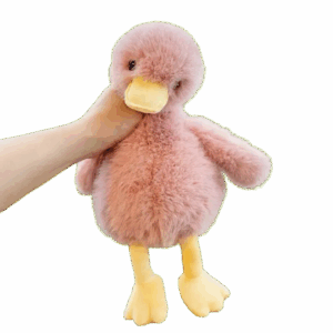 Superzachte roze eendenknuffel
