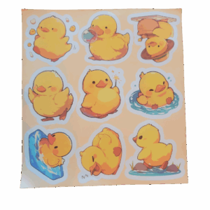 Schattige eenden stickers - per vel van 9