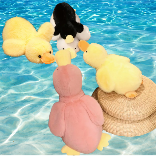 Vrolijk zwemmende eendenknuffel - Afbeelding 2