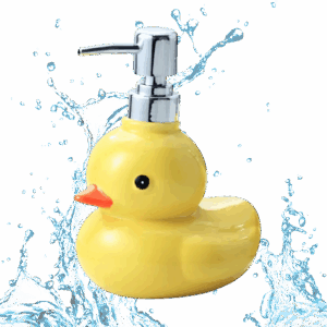 Vrolijke eendenzeeppomp